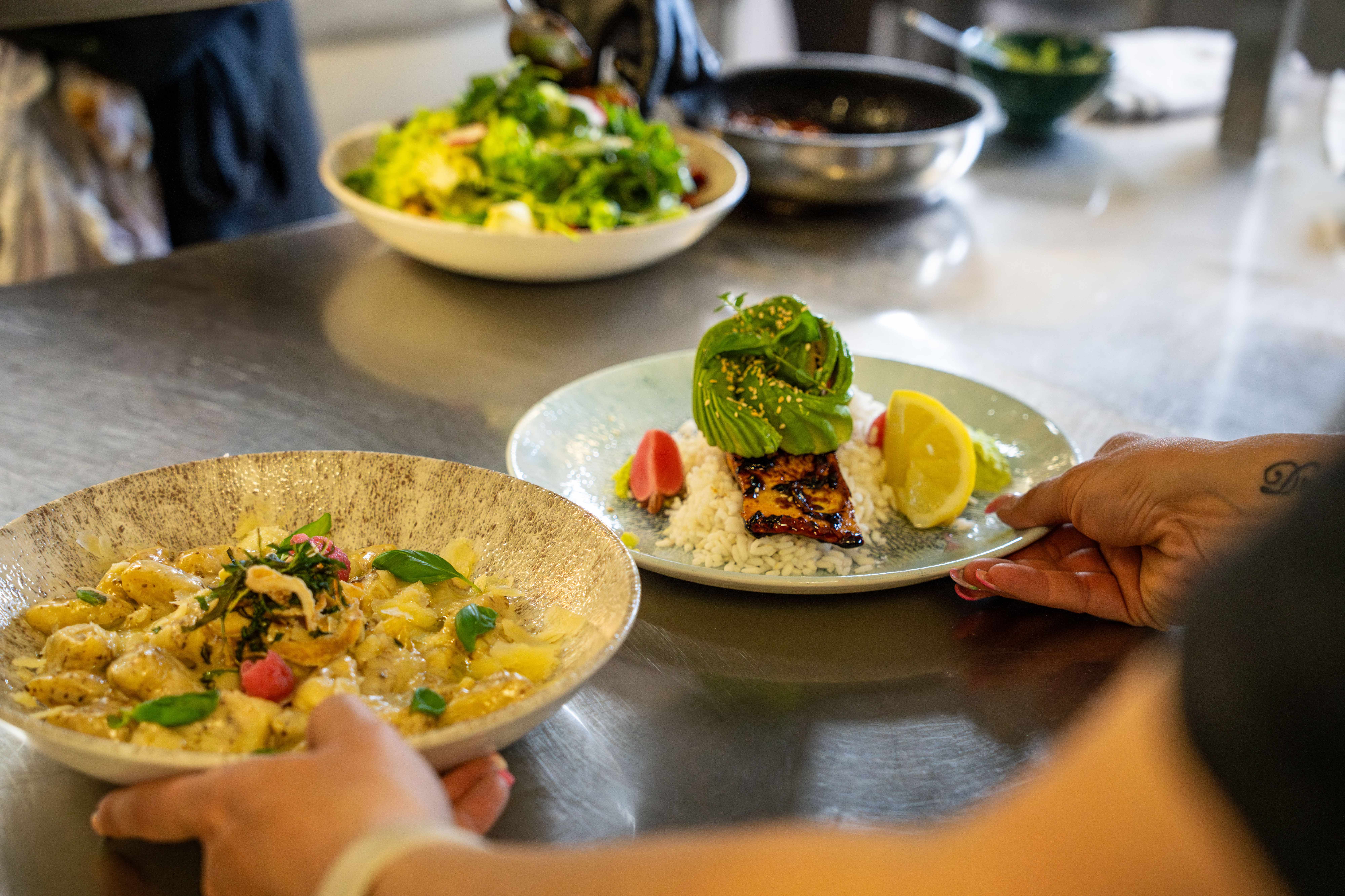 Professionell präsentierte Gerichte und Catering der Eventlocation Schwarzwald Melange Bad Wildbad