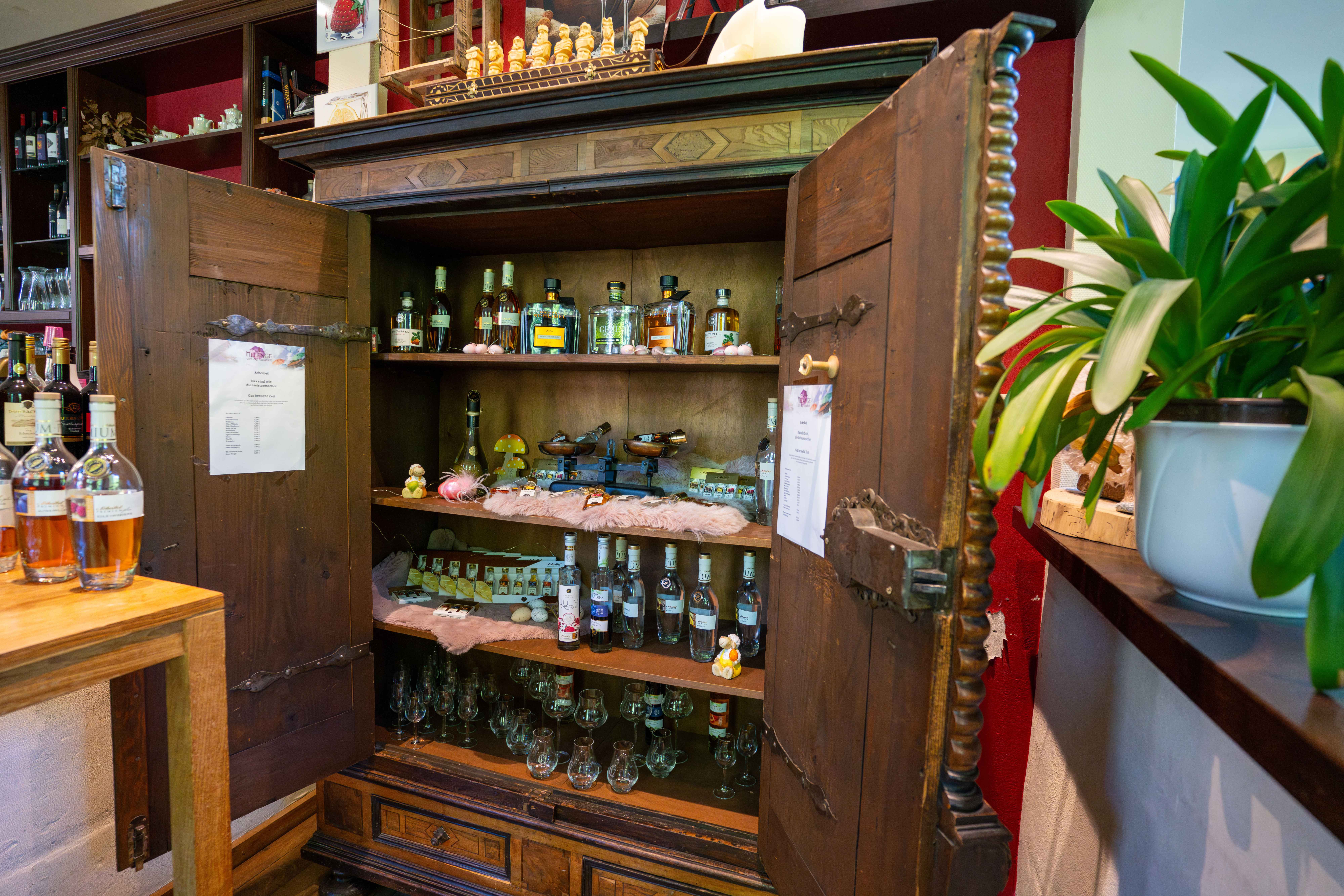 Exklusive Spirituosen-Sammlung in der Eventlocation Schwarzwald Melange Bad Wildbad